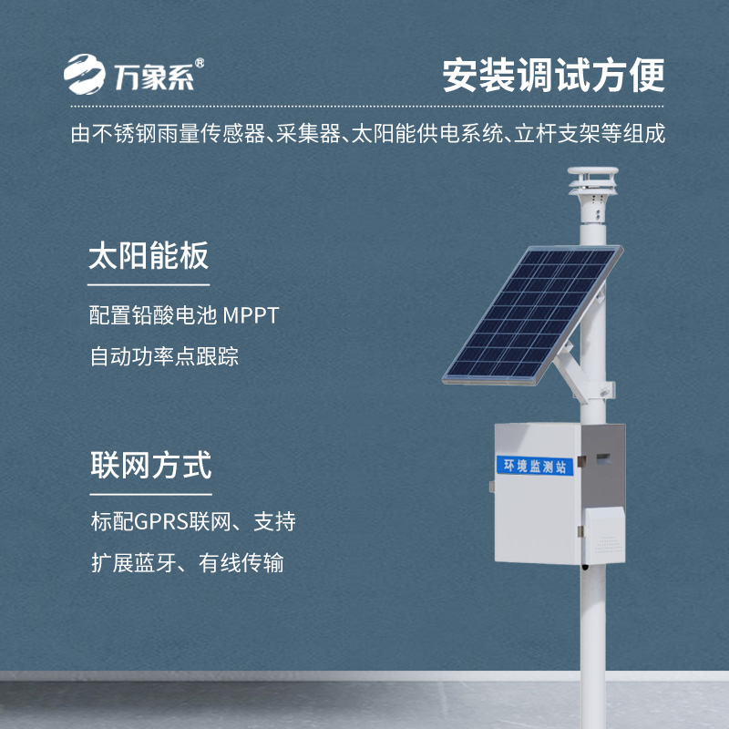 压电式雨量监测站，让雨量监测更加灵活多变！